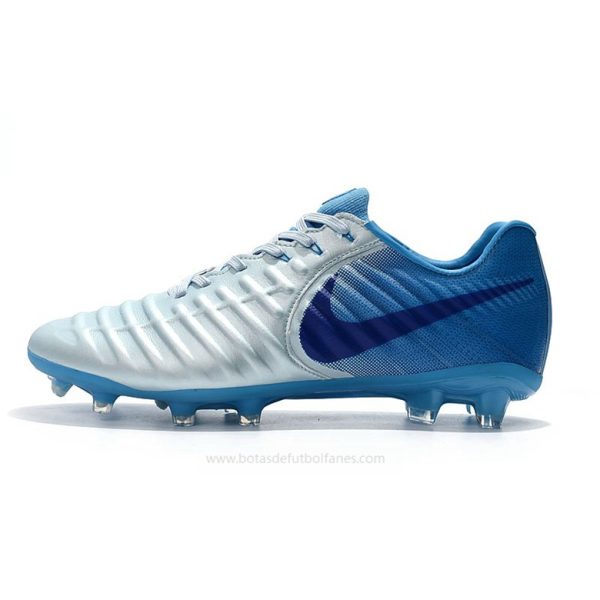 Nike Tiempo Legend VII FG Plata Azul